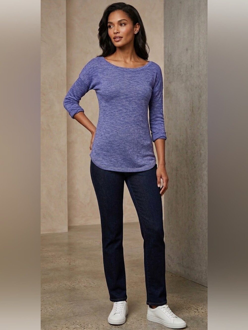Express Blue Long Sleeve Shirt - Picture 3 of 7